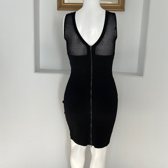 Diana Von Furstenberg “Moscow” Mesh Insert Dress Size L - Picture 4 of 14
